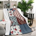 thumbnail image 1 of Pioneer Flower Floral Print Pattern Blanket,Comfortable Soft Flannel Throw Blanket,All Season,Warm Lightweight Blankets for Sofa Bed Couch Living Room Chair,50"x60", 1 of 4