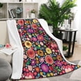 thumbnail image 1 of Pioneer Flower Floral Print Pattern Blanket,Comfortable Soft Flannel Throw Blanket,All Season,Warm Lightweight Blankets for Sofa Bed Couch Living Room Chair,50"x60", 1 of 4