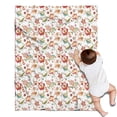 thumbnail image 1 of Pioneer Flower Floral Print Pattern Blanket,Comfortable Soft Flannel Throw Blanket,All Season,Warm Lightweight Blankets for Sofa Bed Couch Living Room Chair,30"x40", 1 of 4