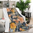 thumbnail image 1 of Pioneer Flower Floral Print Pattern Blanket,Comfortable Soft Flannel Throw Blanket,All Season,Warm Lightweight Blankets for Sofa Bed Couch Living Room Chair,50"x60", 1 of 4