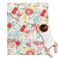 thumbnail image 1 of Pioneer Flower Floral Print Pattern Blanket,Comfortable Soft Flannel Throw Blanket,All Season,Warm Lightweight Blankets for Sofa Bed Couch Living Room Chair,30"x40", 1 of 4