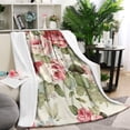 thumbnail image 1 of Pioneer Flower Floral Print Pattern Blanket,Comfortable Soft Lamb Wool Throw Blanket,All Season,Warm Lightweight Blankets for Sofa Bed Couch Living Room Chair,60"x80", 1 of 4