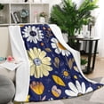 thumbnail image 1 of Pioneer Flower Floral Print Pattern Blanket,Comfortable Soft Lamb Wool Throw Blanket,All Season,Warm Lightweight Blankets for Sofa Bed Couch Living Room Chair,50"x60", 1 of 4