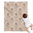 thumbnail image 1 of Pioneer Flower Floral Print Pattern Blanket,Comfortable Soft Lamb Wool Throw Blanket,All Season,Warm Lightweight Blankets for Sofa Bed Couch Living Room Chair,30"x40", 1 of 4