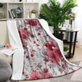 thumbnail image 1 of Pioneer Flower Floral Print Pattern Blanket,Comfortable Soft Lamb Wool Throw Blanket,All Season,Warm Lightweight Blankets for Sofa Bed Couch Living Room Chair,60"x80", 1 of 4