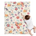 thumbnail image 1 of Pioneer Flower Floral Print Pattern Blanket,Comfortable Soft Lamb Wool Throw Blanket,All Season,Warm Lightweight Blankets for Sofa Bed Couch Living Room Chair,30"x40", 1 of 4