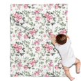 thumbnail image 1 of Pioneer Flower Floral Print Pattern Blanket,Comfortable Soft Lamb Wool Throw Blanket,All Season,Warm Lightweight Blankets for Sofa Bed Couch Living Room Chair,30"x40", 1 of 4