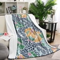 thumbnail image 1 of Pioneer Flower Floral Print Pattern Blanket,Comfortable Soft Lamb Wool Throw Blanket,All Season,Warm Lightweight Blankets for Sofa Bed Couch Living Room Chair,60"x80", 1 of 4