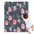 thumbnail image 1 of Pioneer Flower Floral Print Pattern Blanket,Comfortable Soft Lamb Wool Throw Blanket,All Season,Warm Lightweight Blankets for Sofa Bed Couch Living Room Chair,30"x40", 1 of 4