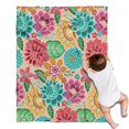 thumbnail image 1 of Pioneer Flower Floral Print Pattern Blanket,Comfortable Soft Lamb Wool Throw Blanket,All Season,Warm Lightweight Blankets for Sofa Bed Couch Living Room Chair,30"x40", 1 of 4