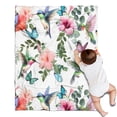 thumbnail image 1 of Pioneer Flower Floral Print Pattern Blanket,Comfortable Soft Lamb Wool Throw Blanket,All Season,Warm Lightweight Blankets for Sofa Bed Couch Living Room Chair,30"x40", 1 of 4