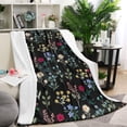 thumbnail image 1 of Pioneer Flower Floral Print Pattern Blanket,Comfortable Soft Lamb Wool Throw Blanket,All Season,Warm Lightweight Blankets for Sofa Bed Couch Living Room Chair,40"x50", 1 of 4