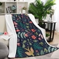 thumbnail image 1 of Pioneer Flower Floral Print Pattern Blanket,Comfortable Soft Lamb Wool Throw Blanket,All Season,Warm Lightweight Blankets for Sofa Bed Couch Living Room Chair,40"x50", 1 of 4