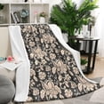 thumbnail image 1 of Pioneer Flower Floral Print Pattern Blanket,Comfortable Soft Lamb Wool Throw Blanket,All Season,Warm Lightweight Blankets for Sofa Bed Couch Living Room Chair,50"x60", 1 of 4