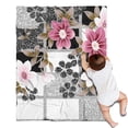 thumbnail image 1 of Pioneer Flower Floral Print Pattern Blanket,Comfortable Soft Flannel Throw Blanket,All Season,Warm Lightweight Blankets for Sofa Bed Couch Living Room Chair,30"x40", 1 of 4