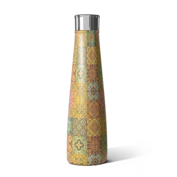 Pioneer Flower Floral Print Pattern Cola Shaped Water Bottle 1 Pack ...