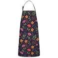 thumbnail image 1 of Pioneer Flower Floral Print Pattern Cotton Linen Apron with Pockets, Waterproof Adjustable, 33x27 Inch for Kitchen, Gardening, BBQ, Salon, 1 of 6