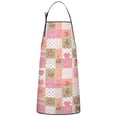 thumbnail image 1 of Pioneer Flower Floral Print Pattern Cotton Linen Apron with Pockets, Waterproof Adjustable, 33x27 Inch for Kitchen, Gardening, BBQ, Salon, 1 of 6