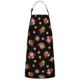 thumbnail image 1 of Pioneer Flower Floral Print Pattern Cotton Linen Apron with Pockets, Waterproof Adjustable, 33x27 Inch for Kitchen, Gardening, BBQ, Salon, 1 of 6