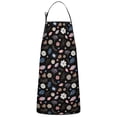 thumbnail image 1 of Pioneer Flower Floral Print Pattern Cotton Linen Apron with Pockets, Waterproof Adjustable, 33x27 Inch for Kitchen, Gardening, BBQ, Salon, 1 of 6