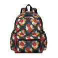 thumbnail image 1 of Pioneer Flower Floral Print Pattern Cute School Backpack with Padded Back and Adjustable Shoulder Straps 13.4"x11"x4.7", 1 of 5