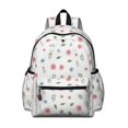 thumbnail image 1 of Pioneer Flower Floral Print Pattern Cute School Backpack with Padded Back and Adjustable Shoulder Straps 13.4"x11"x4.7", 1 of 5