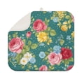 thumbnail image 1 of Pioneer Flower Floral Print Pattern Dish Drying Mat for Kitchen 1 Pack, Ultra Absorbent Microfiber Dishes Drainer Mats,16"x18", 1 of 6
