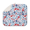 thumbnail image 1 of Pioneer Flower Floral Print Pattern Dish Drying Mat for Kitchen 1 Pack, Ultra Absorbent Microfiber Dishes Drainer Mats,16"x18", 1 of 6