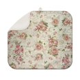 thumbnail image 1 of Pioneer Flower Floral Print Pattern Dish Drying Mat for Kitchen 1 Pack, Ultra Absorbent Microfiber Dishes Drainer Mats,16"x18", 1 of 6