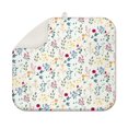 thumbnail image 1 of Pioneer Flower Floral Print Pattern Dish Drying Mat for Kitchen 1 Pack, Ultra Absorbent Microfiber Dishes Drainer Mats,16"x18", 1 of 6