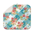 thumbnail image 1 of Pioneer Flower Floral Print Pattern Dish Drying Mat for Kitchen 1 Pack, Ultra Absorbent Microfiber Dishes Drainer Mats,16"x18", 1 of 6
