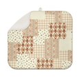 thumbnail image 1 of Pioneer Flower Floral Print Pattern Dish Drying Mat for Kitchen 1 Pack, Ultra Absorbent Microfiber Dishes Drainer Mats,16"x18", 1 of 6