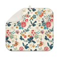 thumbnail image 1 of Pioneer Flower Floral Print Pattern Dish Drying Mat for Kitchen 1 Pack, Ultra Absorbent Microfiber Dishes Drainer Mats,16"x18", 1 of 6