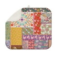 thumbnail image 1 of Pioneer Flower Floral Print Pattern Dish Drying Mat for Kitchen 1 Pack, Ultra Absorbent Microfiber Dishes Drainer Mats,16"x18", 1 of 6