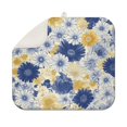 thumbnail image 1 of Pioneer Flower Floral Print Pattern Dish Drying Mat for Kitchen 1 Pack, Ultra Absorbent Microfiber Dishes Drainer Mats,16"x18", 1 of 6