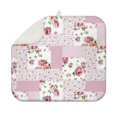 thumbnail image 1 of Pioneer Flower Floral Print Pattern Dish Drying Mat for Kitchen 1 Pack, Ultra Absorbent Microfiber Dishes Drainer Mats,16"x18", 1 of 6