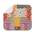 thumbnail image 1 of Pioneer Flower Floral Print Pattern Dish Drying Mat for Kitchen 1 Pack, Ultra Absorbent Microfiber Dishes Drainer Mats,16"x18", 1 of 6