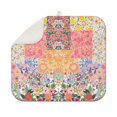 thumbnail image 1 of Pioneer Flower Floral Print Pattern Dish Drying Mat for Kitchen 1 Pack, Ultra Absorbent Microfiber Dishes Drainer Mats,16"x18", 1 of 6