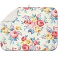 thumbnail image 1 of Pioneer Flower Floral Print Pattern Dish Drying Mat for Kitchen 1 Pack, Ultra Absorbent Microfiber Dishes Drainer Mats,18"x24", 1 of 4