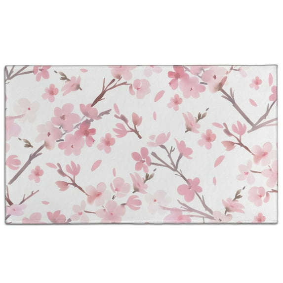 Pioneer Flower Floral Print Pattern Door Rugs,Washable Non Slip Door Mats Indoor,Decorative Door Mats,Entry Mat Indoor for Entrance,Bedroom,Kitchen,Bathroom,17"x30"