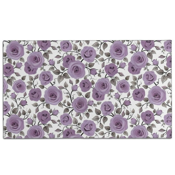 Pioneer Flower Floral Print Pattern Door Rugs,Washable Non Slip Door Mats Indoor,Decorative Door Mats,Entry Mat Indoor for Entrance,Bedroom,Kitchen,Bathroom,17"x30"