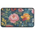 thumbnail image 1 of Pioneer Flower Floral Print Pattern Door Rugs,Washable Non Slip Door Mats Indoor,Decorative Door Mats,Entry Mat Indoor for Entrance,Bedroom,Kitchen,Bathroom,30"x17", 1 of 6