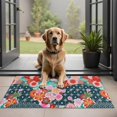 thumbnail image 1 of Pioneer Flower Floral Print Pattern Door Rugs,Washable Non Slip Door Mats Indoor,Decorative Door Mats,Entry Mat Indoor for Entrance,Bedroom,Kitchen,Bathroom,20"x32", 1 of 6