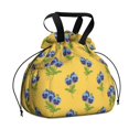 thumbnail image 1 of Pioneer Flower Floral Print Pattern Drawstring Insulated Lunch Bag for Women, Stain-Resistant Large Lunch Tote with Multi-Pockets for Work Office, 1 of 6
