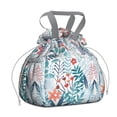 thumbnail image 1 of Pioneer Flower Floral Print Pattern Drawstring Lunch Bag Women - Drawstring Lunch Bag Insulated for Work Office - Stain-Resistant Large Lunchbags for Women with Multi-Pockets, 1 of 6