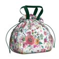 thumbnail image 1 of Pioneer Flower Floral Print Pattern Drawstring Lunch Bag Women - Drawstring Lunch Bag Insulated for Work Office - Stain-Resistant Large Lunchbags for Women with Multi-Pockets, 1 of 6
