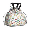 thumbnail image 1 of Pioneer Flower Floral Print Pattern Drawstring Lunch Bag Women - Drawstring Lunch Bag Insulated for Work Office - Stain-Resistant Large Lunchbags for Women with Multi-Pockets, 1 of 6
