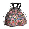 thumbnail image 1 of Pioneer Flower Floral Print Pattern Drawstring Lunch Bag Women - Drawstring Lunch Bag Insulated for Work Office - Stain-Resistant Large Lunchbags for Women with Multi-Pockets, 1 of 6