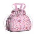 thumbnail image 1 of Pioneer Flower Floral Print Pattern Drawstring Lunch Bag Women - Drawstring Lunch Bag Insulated for Work Office - Stain-Resistant Large Lunchbags for Women with Multi-Pockets, 1 of 6