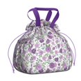 thumbnail image 1 of Pioneer Flower Floral Print Pattern Drawstring Lunch Bag Women - Drawstring Lunch Bag Insulated for Work Office - Stain-Resistant Large Lunchbags for Women with Multi-Pockets, 1 of 6